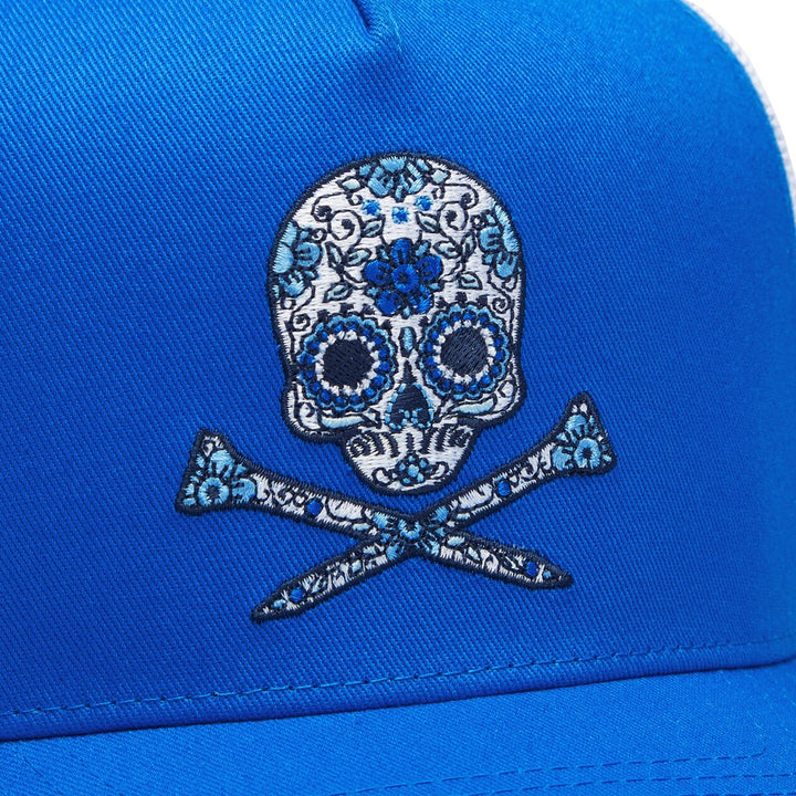 Gfore Sugar Skulls & Tees Cotton Twill Trucker Glf Cap Racer - FA24