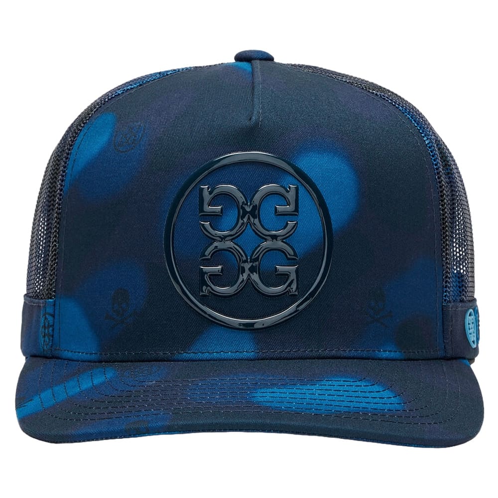 Gfore Icon Blur Camo Cotton Twill Trucker Golf Cap Twilight - FA24
