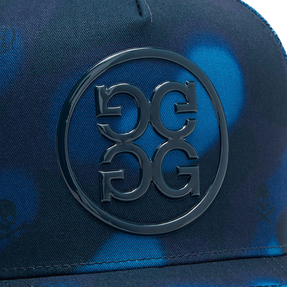 Gfore Icon Blur Camo Cotton Twill Trucker Golf Cap Twilight - FA24