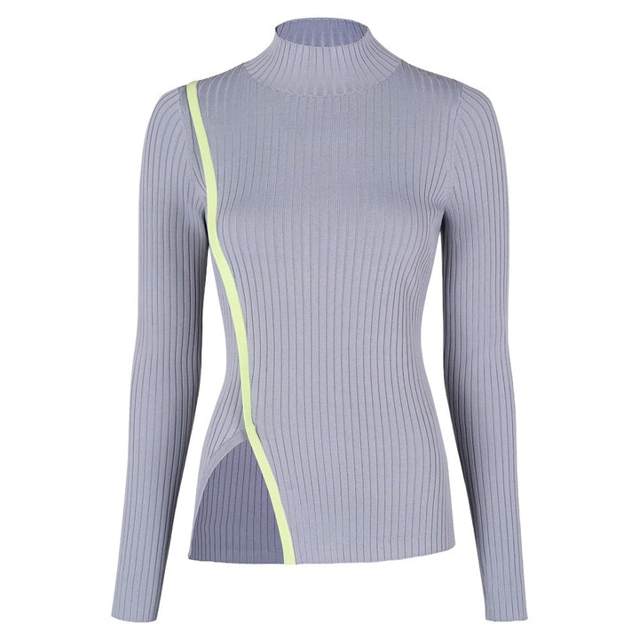 Malbon Jessica Golf Mockneck Stone - FW24 Women