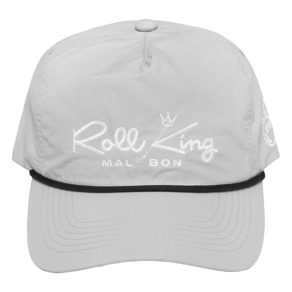 Malbon Roll King Nylon Rope Golf Cap Steel - FW24