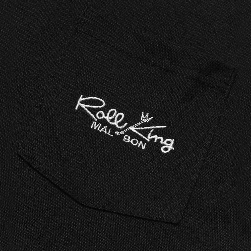 Malbon Roll King Performance Pique Golf Polo Black - FW24