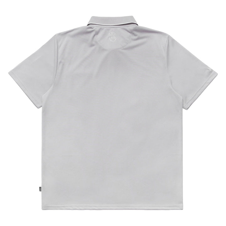 Malbon Roll King Performance Pique Golf Polo Steel - FW24