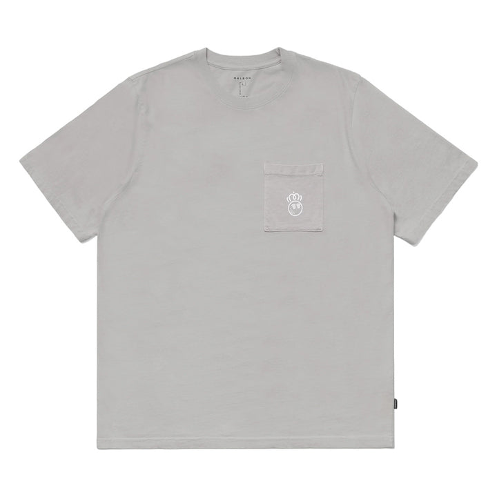 Malbon Roll King Pocket Golf T-Shirt Steel - FW24