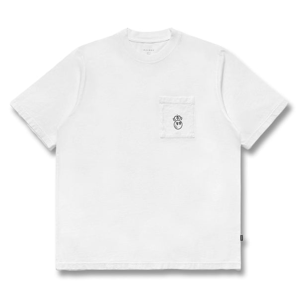 Malbon Roll King Pocket Golf T-Shirt White - FW24