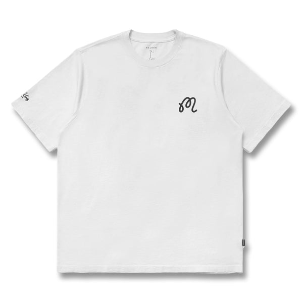 Malbon Roll King Golf T-Shirt White - FW24