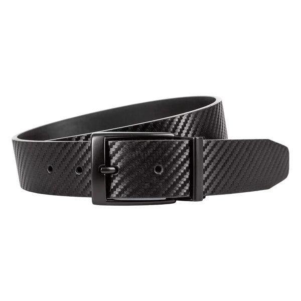 Nike Carbon Fiber Textured Reversible Golf Belt Black - 25 Men