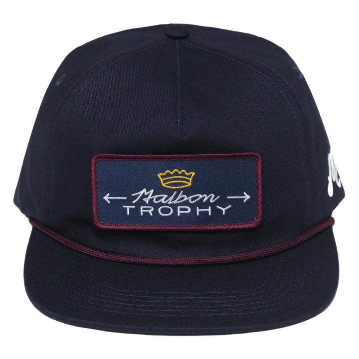 Malbon Trophy Twill Rope Golf Cap Navy - FW24