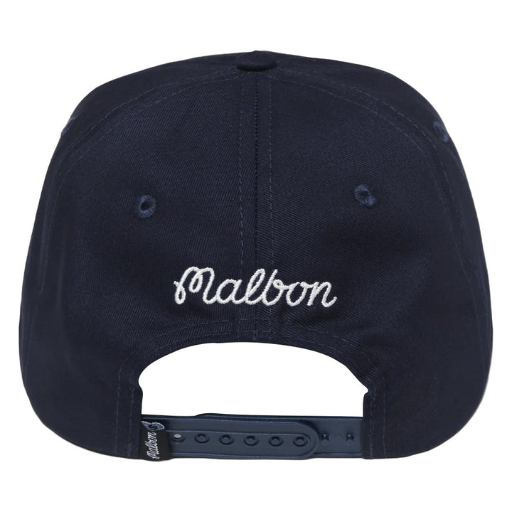Malbon Trophy Twill Rope Golf Cap Navy - FW24
