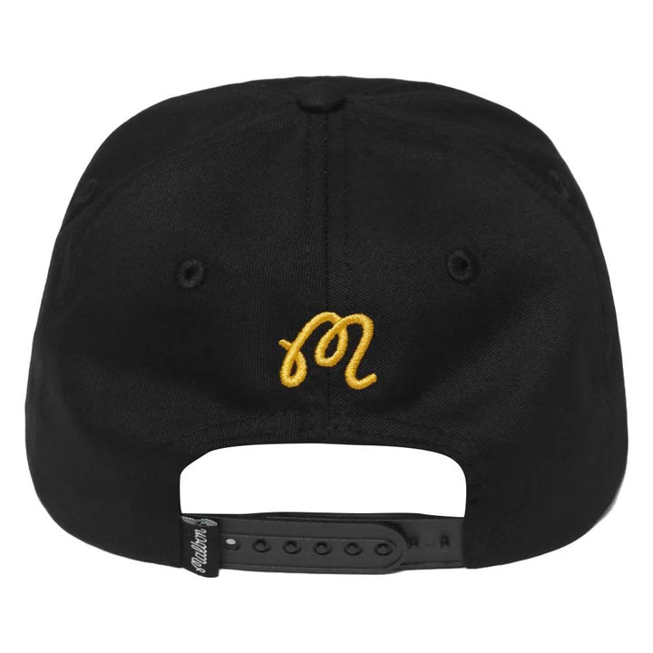 Malbon Trophy Painters Golf Cap Black - FW24
