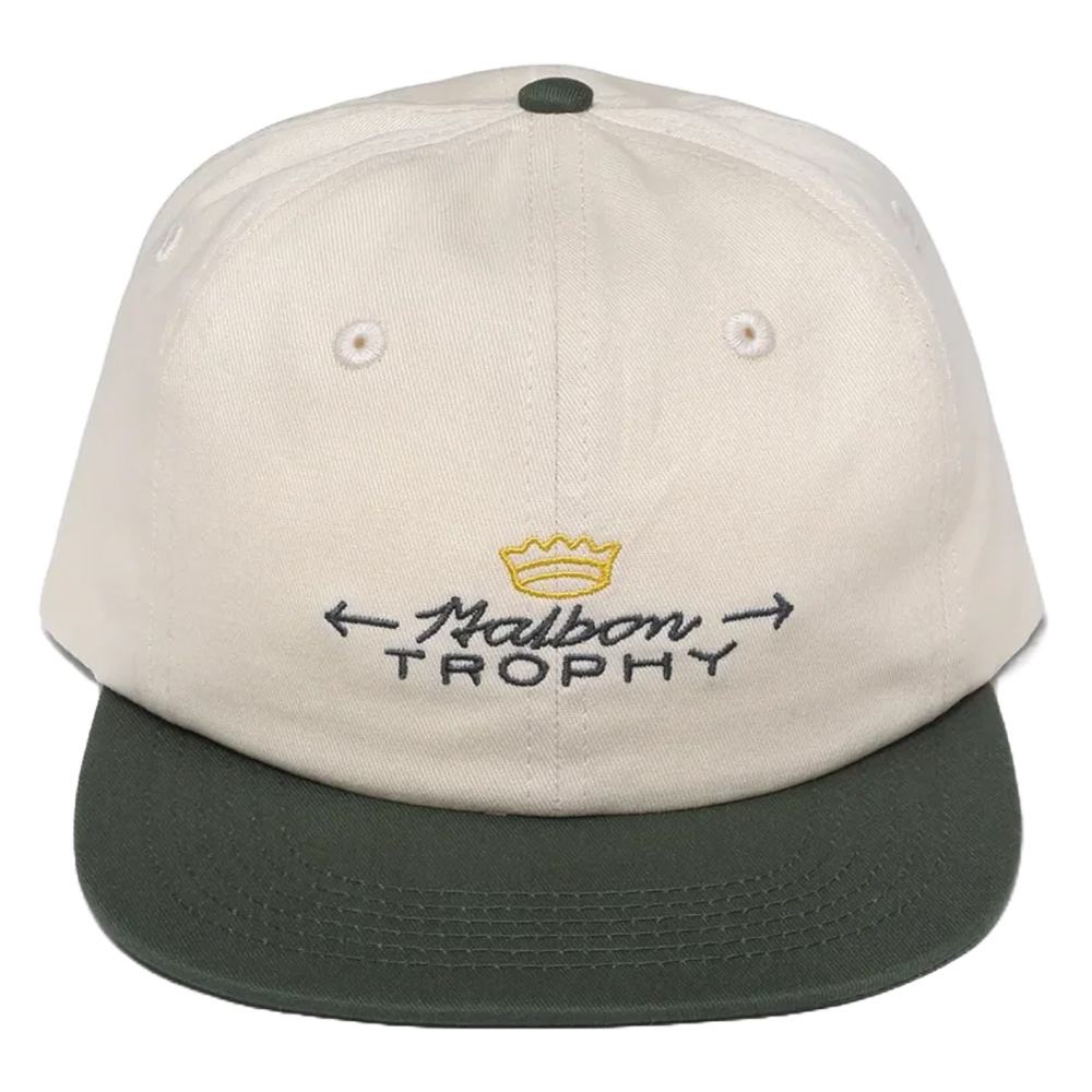 Malbon Trophy Painters Golf Cap Ivory - FW24