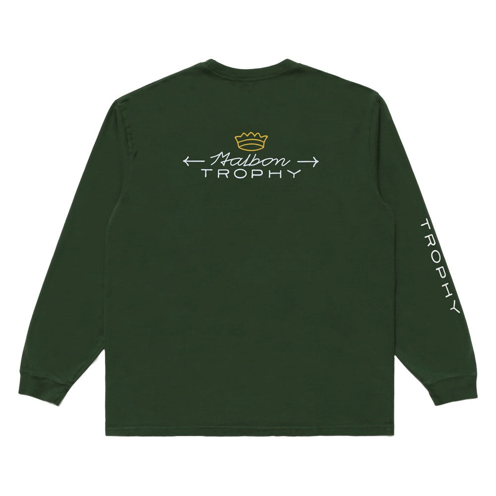 Malbon Trophy LS Golf T-Shirt Green - FW24 Men – Golfio