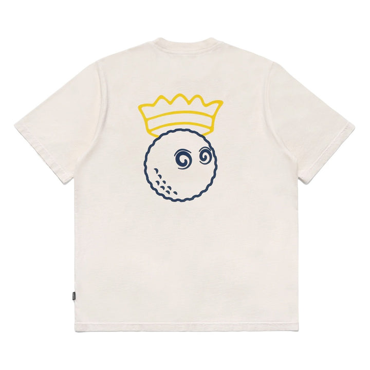 Malbon Trophy Pocket Golf T-Shirt Ivory - FW24