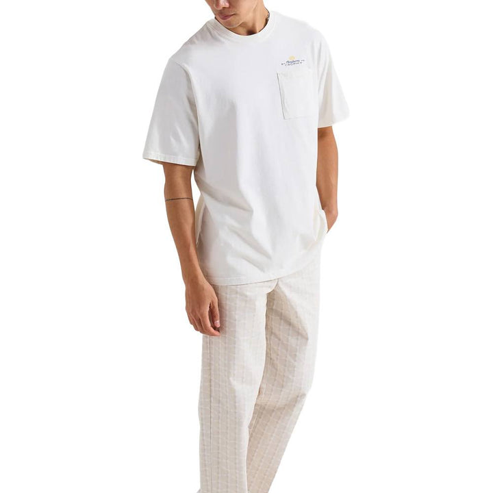 Malbon Trophy Pocket Golf T-Shirt Ivory - FW24
