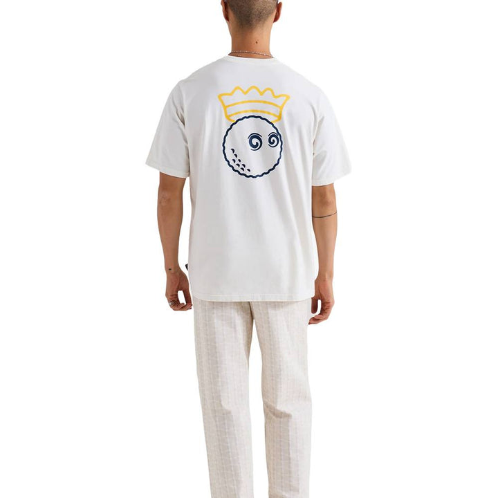 Malbon Trophy Pocket Golf T-Shirt Ivory - FW24