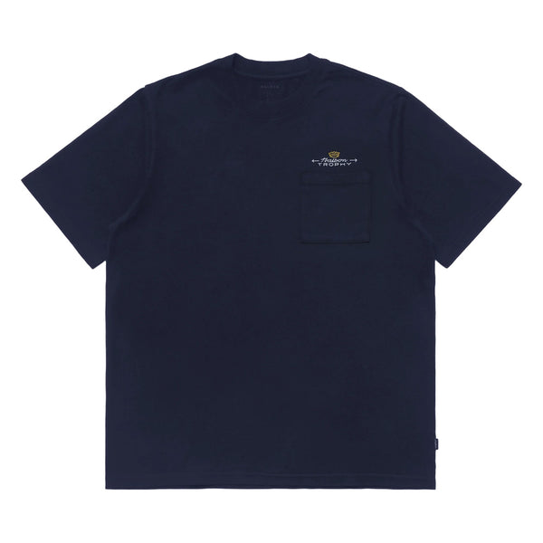 Malbon Trophy Pocket Golf T-Shirt Navy - FW24
