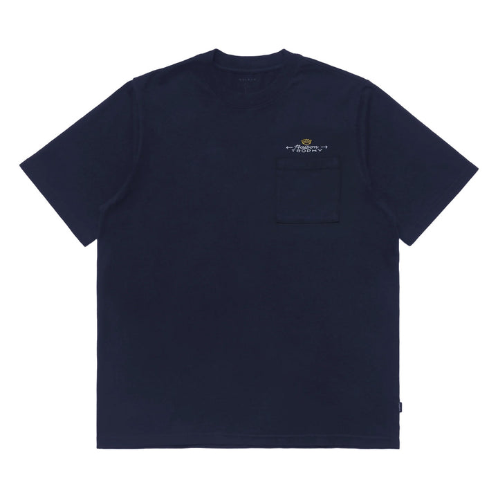 Malbon Trophy Pocket Golf T-Shirt Navy - FW24