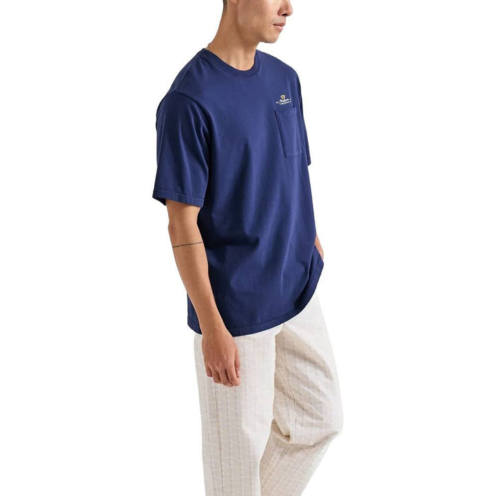 Malbon Trophy Pocket Golf T-Shirt Navy - FW24