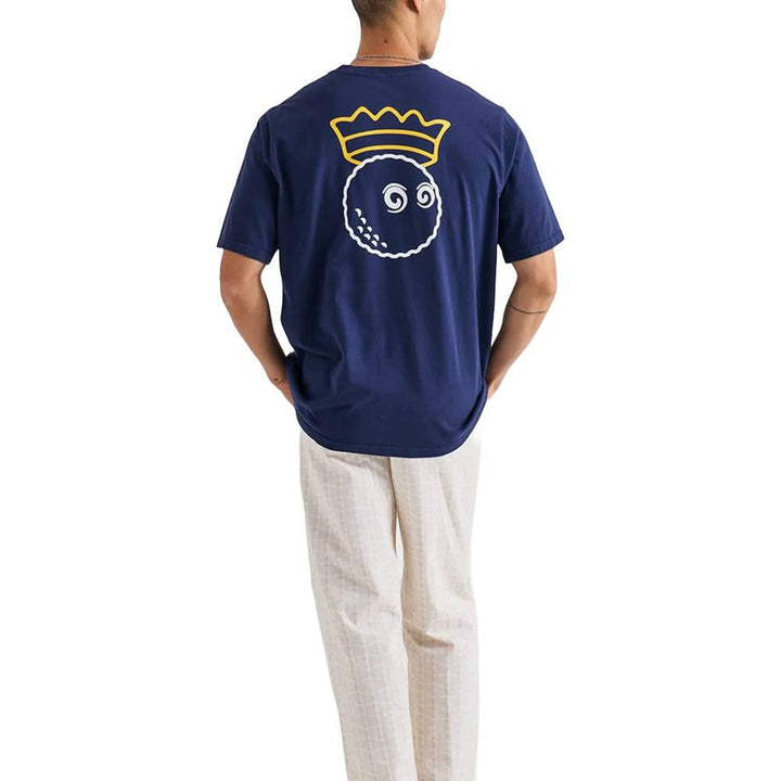 Malbon Trophy Pocket Golf T-Shirt Navy - FW24