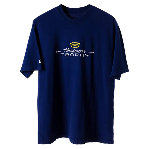 Malbon Trophy Golf T-Shirt Navy - FW24