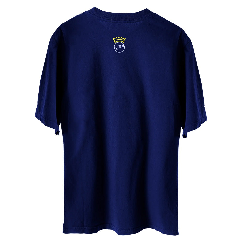 Malbon Trophy Golf T-Shirt Navy - FW24 Men – Golfio