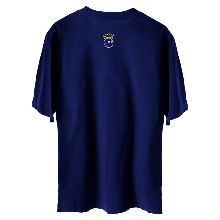 Malbon Trophy Golf T-Shirt Navy - FW24