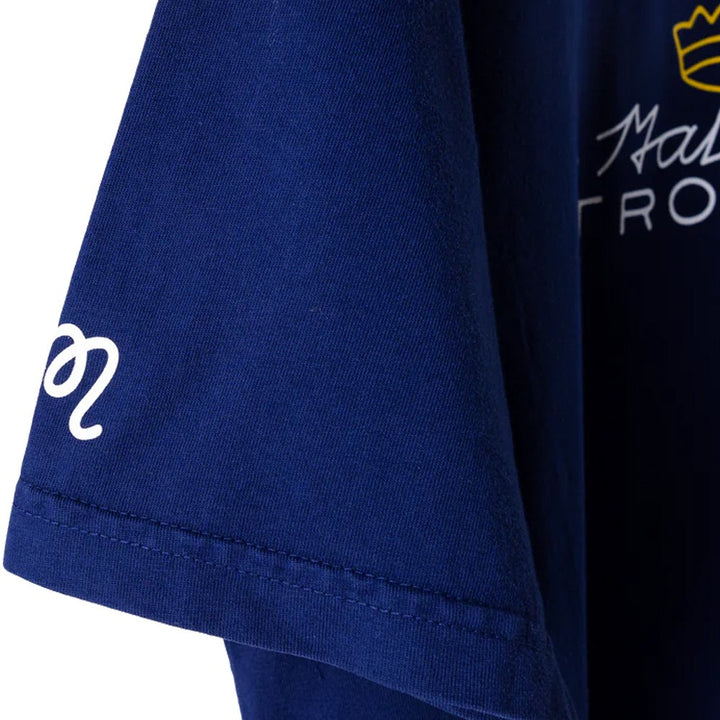 Malbon Trophy Golf T-Shirt Navy - FW24