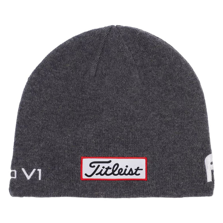 Titleist Tour Merino Golf Beanie Charcoal/White - FW24