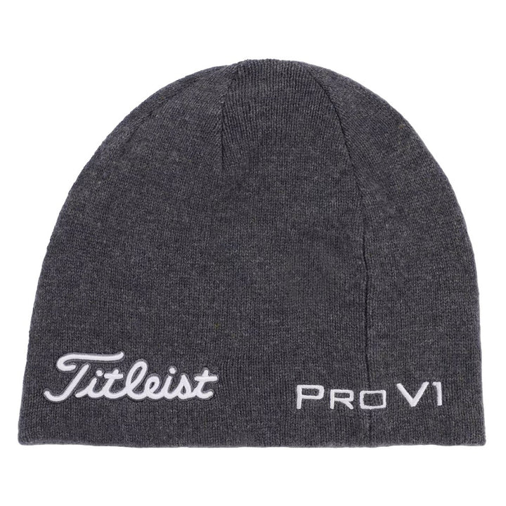 Titleist Tour Merino Golf Beanie Charcoal/White - FW24