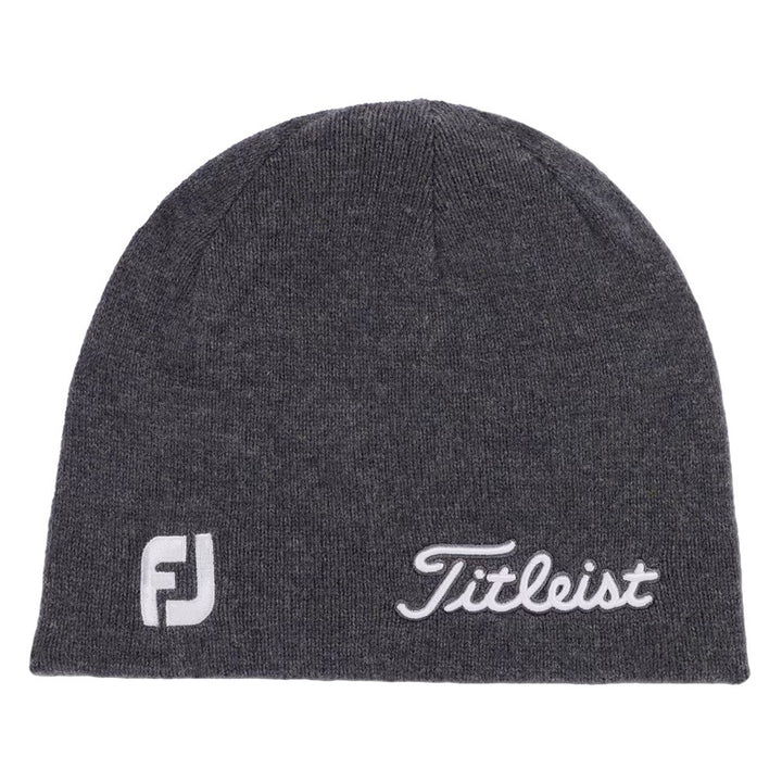 Titleist Tour Merino Golf Beanie Charcoal/White - FW24