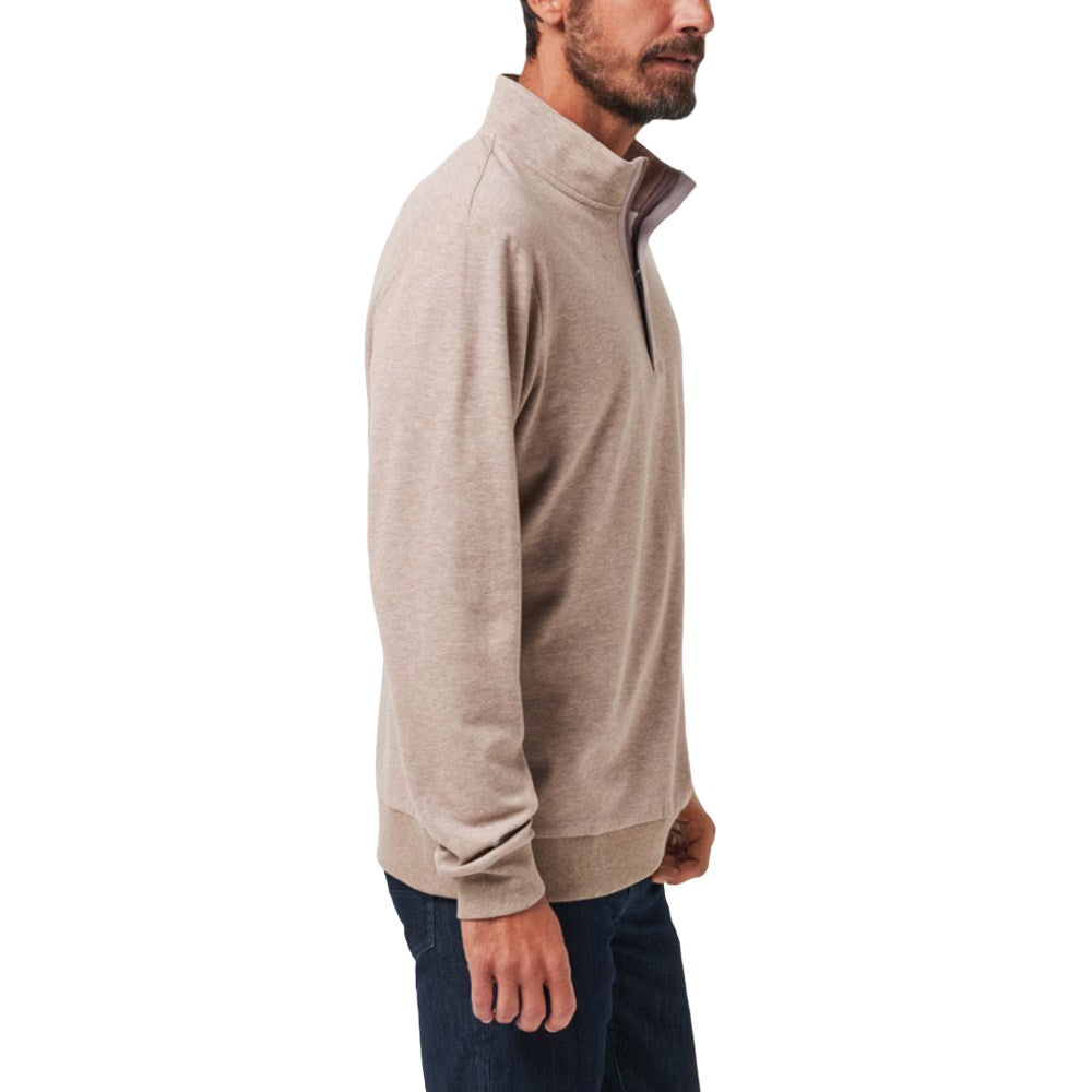 TravisMathew Cloud Quarter Zip 2.0 Golf Pullover Portabella - SS24 Men