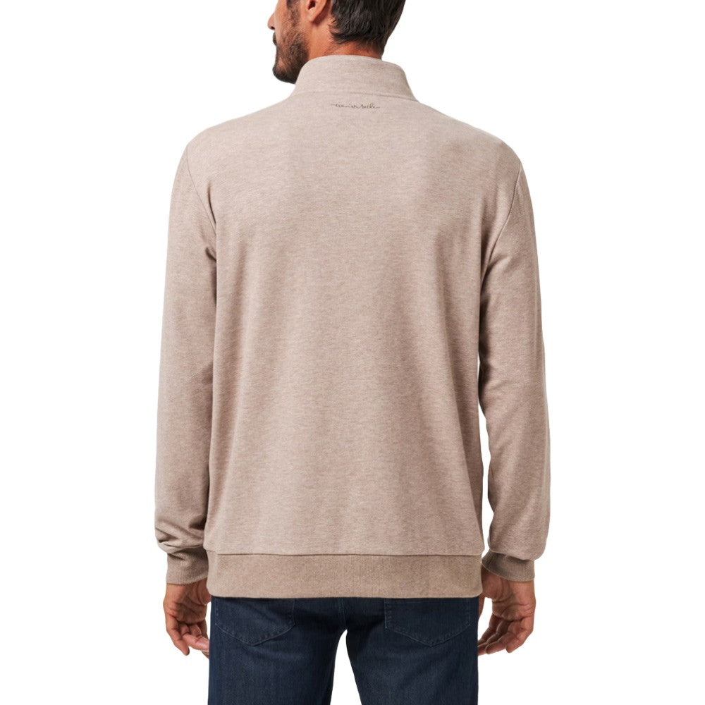 TravisMathew Cloud Quarter Zip 2.0 Golf Pullover Portabella - SS24 Men