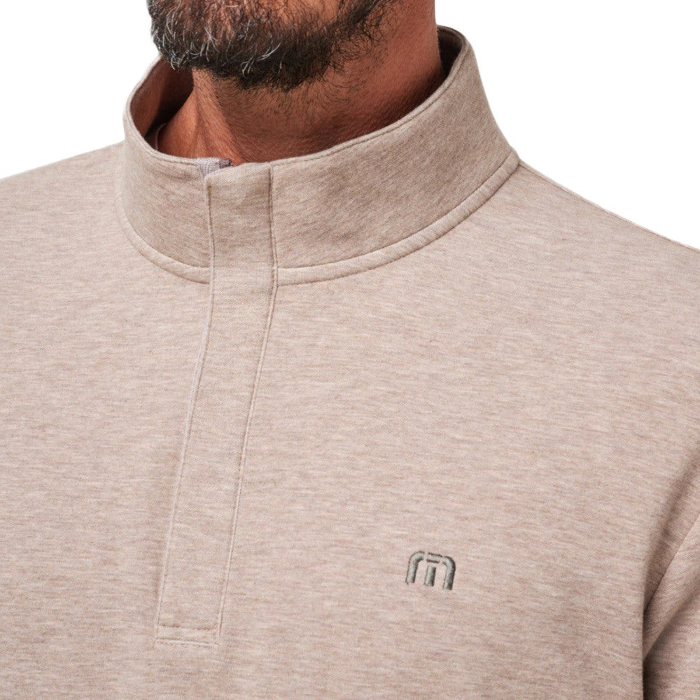 TravisMathew Cloud Quarter Zip 2.0 Golf Pullover Portabella - SS24 Men