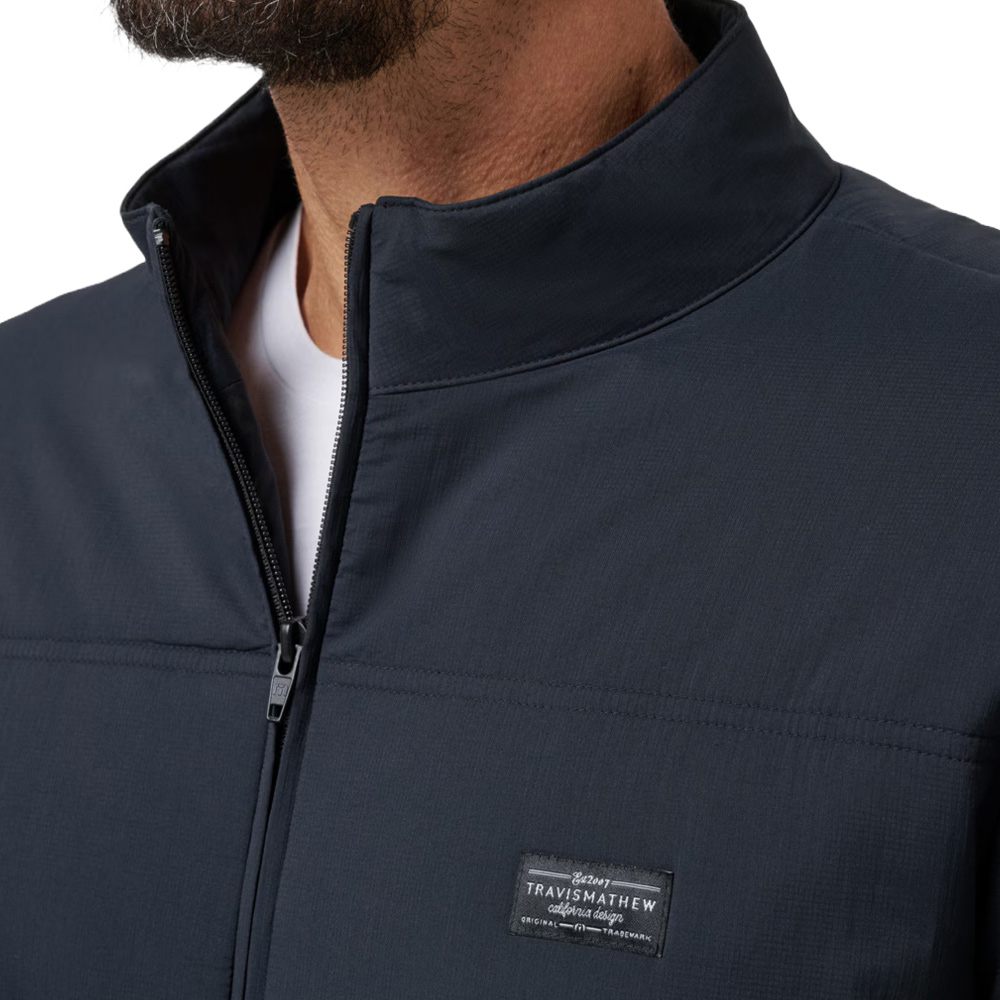 TravisMathew Palisades Puffer Golf Jacket Black - FW24