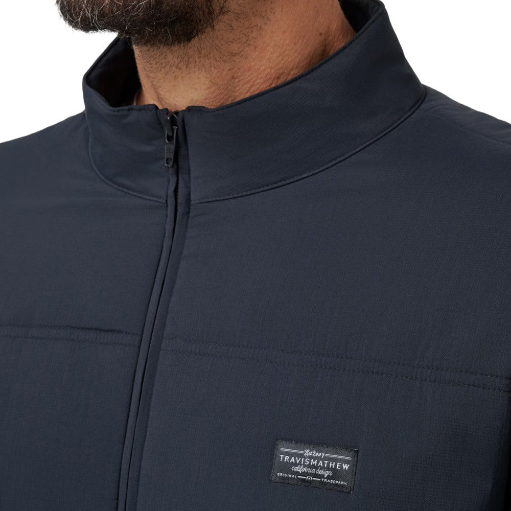 TravisMathew Palisades Puffer Golf Jacket Black - FW24