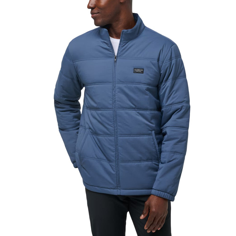 TravisMathew Palisades Puffer Golf Jacket Navy - FW24