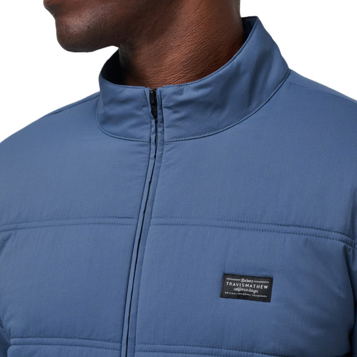 TravisMathew Palisades Puffer Golf Jacket Navy - FW24