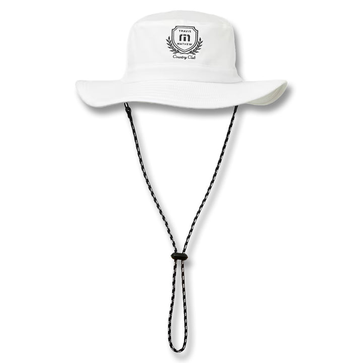 TravisMathew Local Favorite Golf Bucket Hat White - SS25