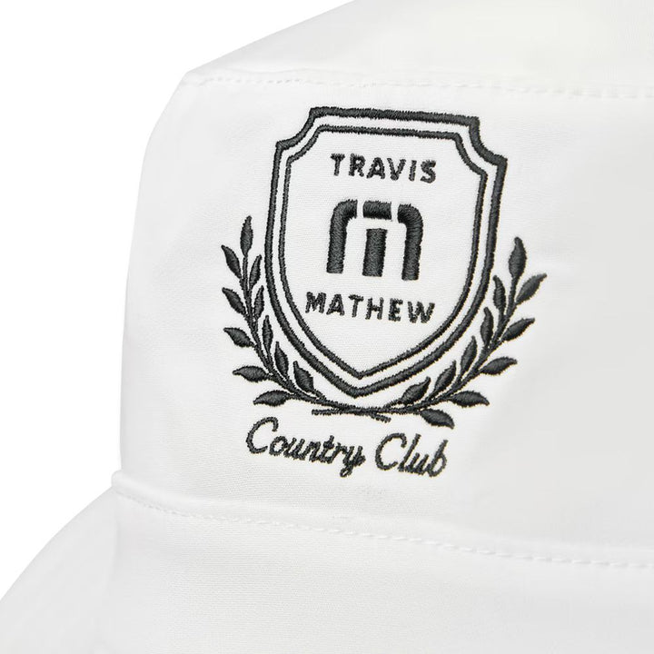 TravisMathew Local Favorite Golf Bucket Hat White - SS25