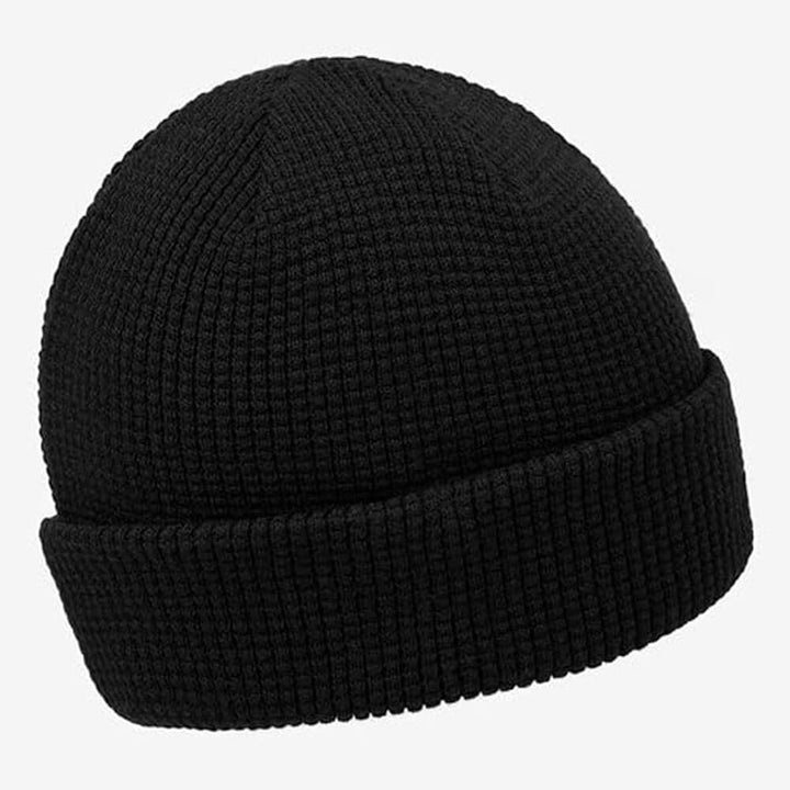 TravisMathew Cloud Waffle Golf Beanie Black - FW24