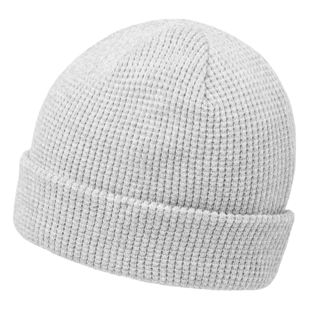 TravisMathew Cloud Waffle Golf Beanie Heather Gray - FW24