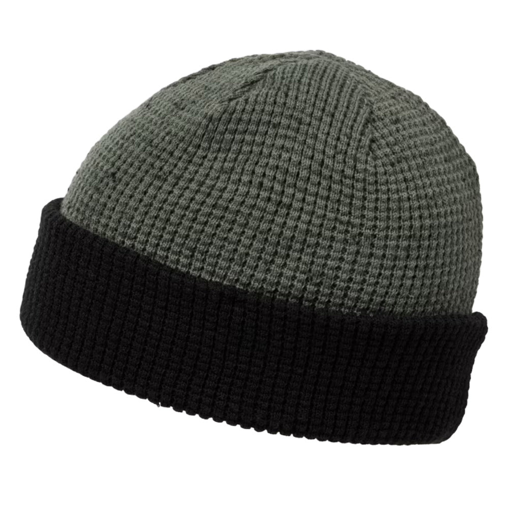 TravisMathew Cloud Waffle Golf Beanie Dark Olive - FW24