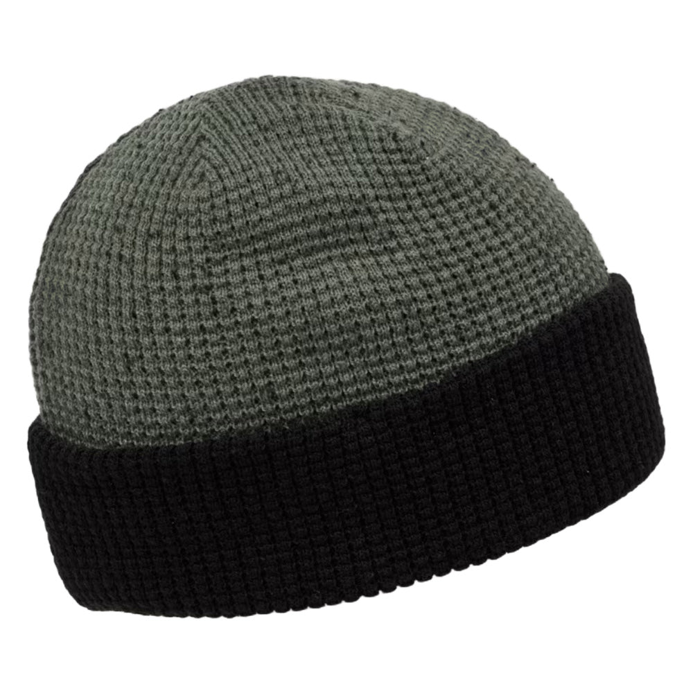 TravisMathew Cloud Waffle Golf Beanie Dark Olive - FW24