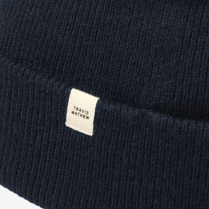 TravisMathew Cloud Waffle Golf Beanie Total Eclipse - FW24