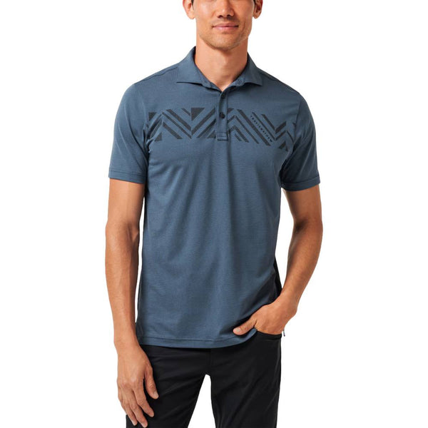 TravisMathew All Day Access Golf Polo Mood Indigo/Vintage Indigo - SS25