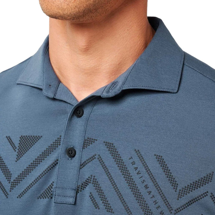 TravisMathew All Day Access Golf Polo Mood Indigo/Vintage Indigo - SS25