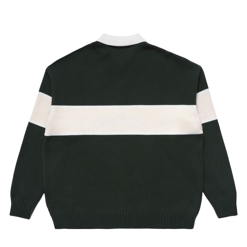 Malbon Bennet Knit Polo Golf Sweater Forest - FW24 Men – Golfio