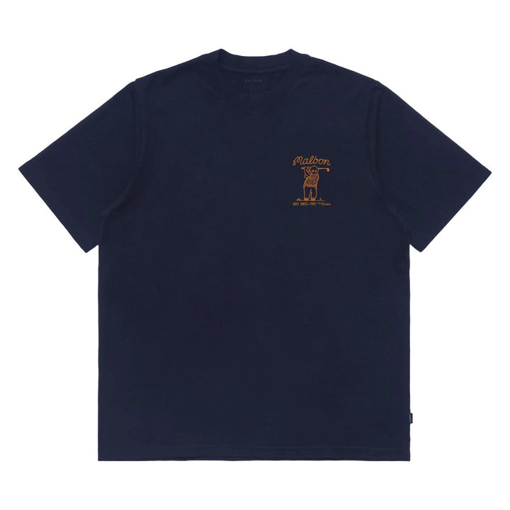 Malbon Club Select SS Golf T-Shirt Indigo - FW24