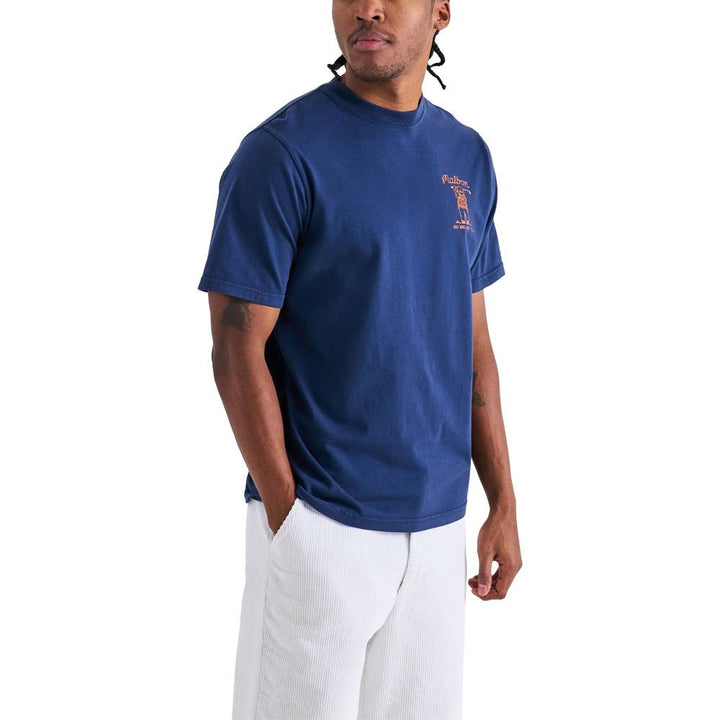 Malbon Club Select SS Golf T-Shirt Indigo - FW24