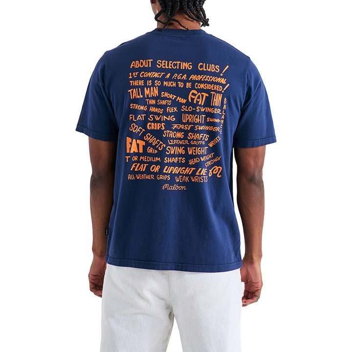 Malbon Club Select SS Golf T-Shirt Indigo - FW24